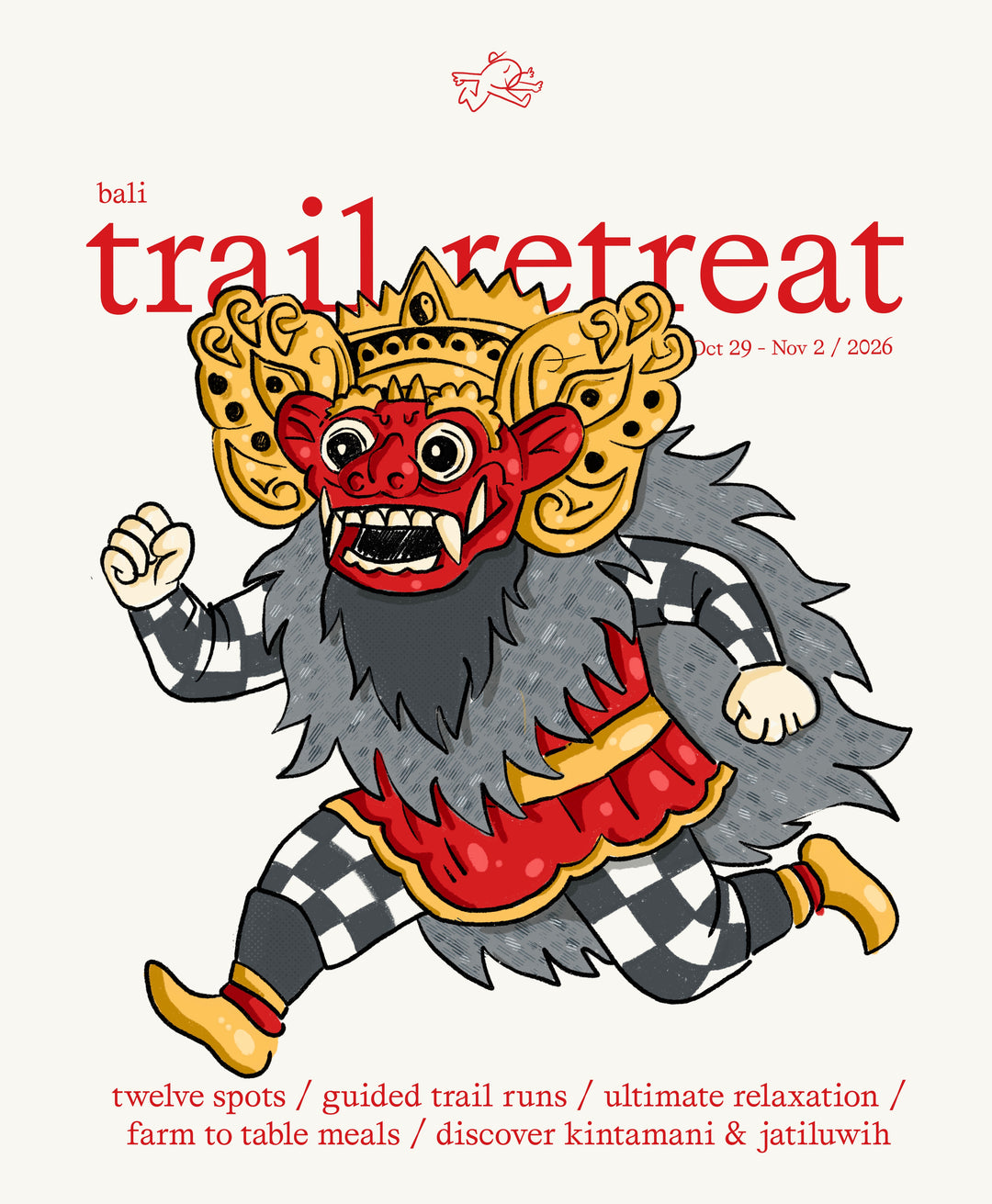Bali Trail Retreat - Couples Room (50% DEPOSIT)